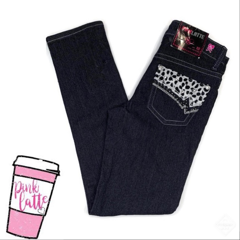 NWT Pink Latte Girls Skinny Jeans SZ 10